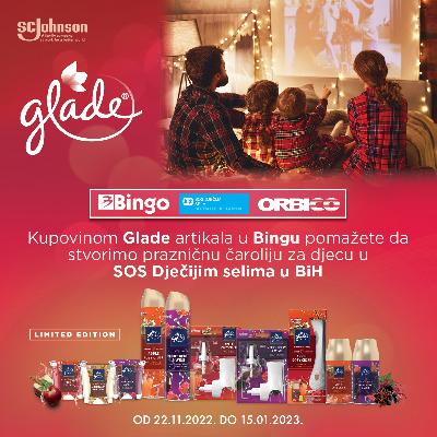 Kupovinom Glade Winter artikala u Bingu pomažete da zajedno ostvarimo prazničnu čaroliju za djecu u SOS Dječijim selima u BH